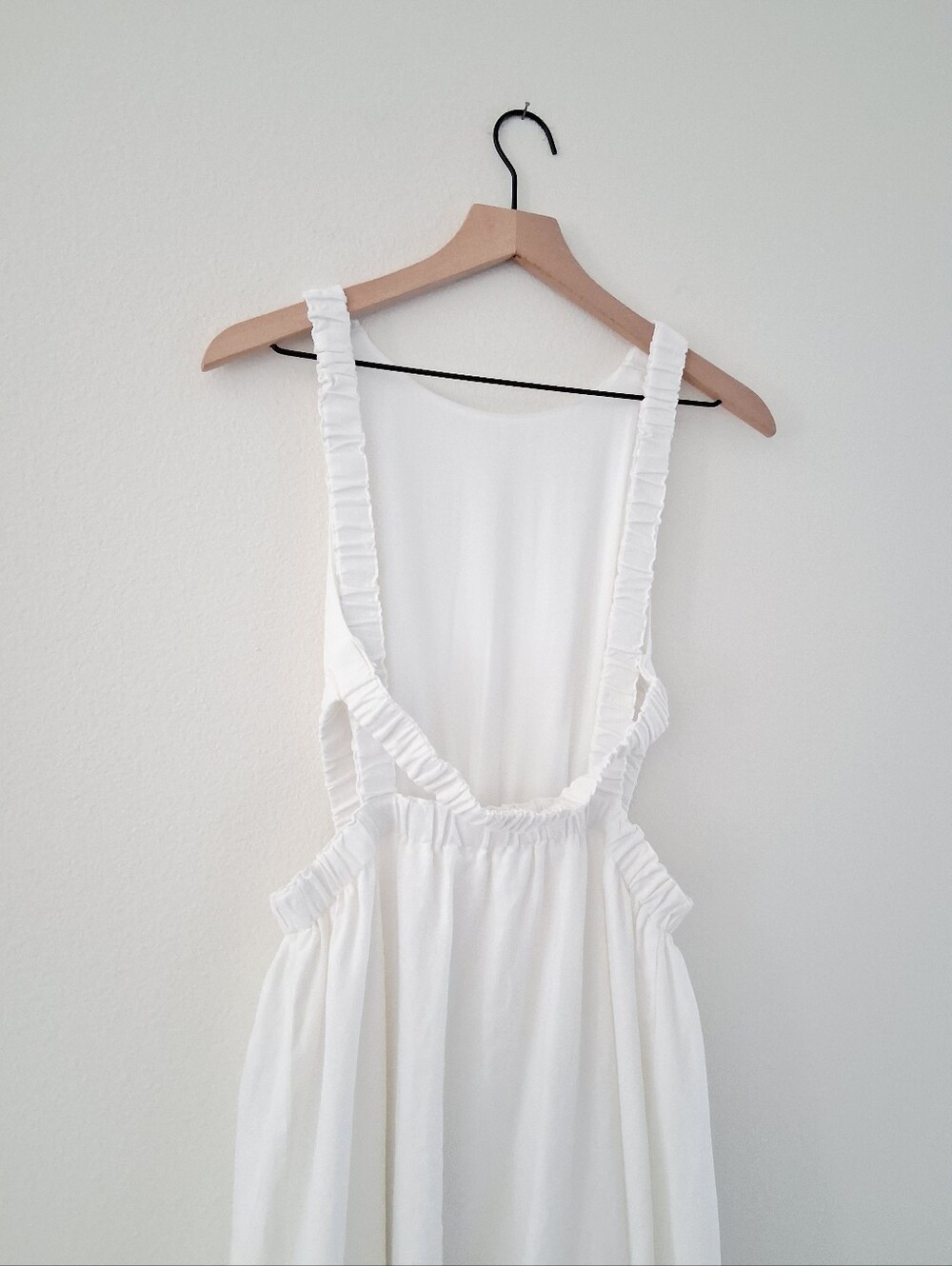 Pixie Market Beatrice White Linen Open Back Midi Dress - Picture 7 of 16